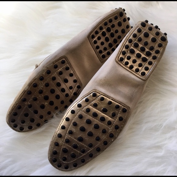 Tod’s Gold Loafers - Picture 4 of 5